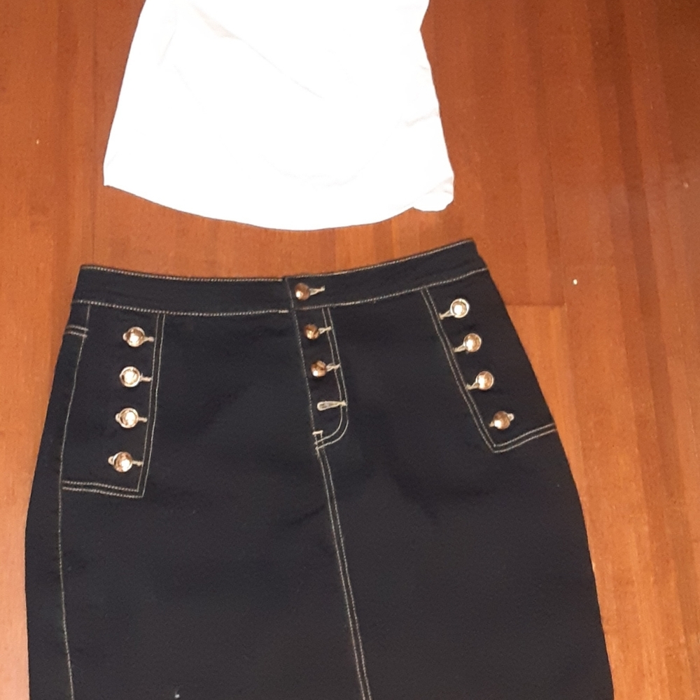 HYDRAULIC JEANS  PETITE SKIRT - Picture 6 of 11